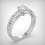 PAVE SOLITAIRE RING   ENG141